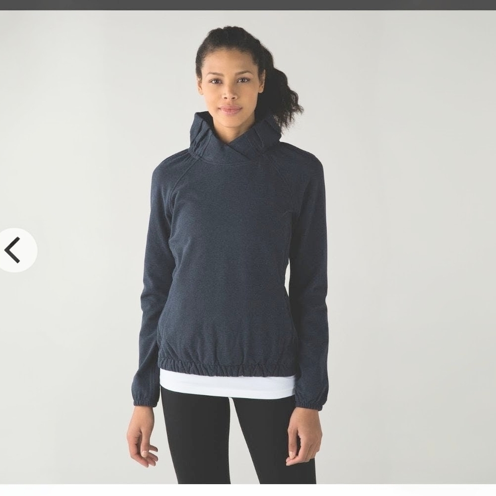 Lululemon After All Pullover Heathered Naval Blue